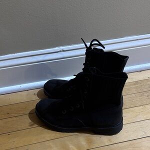 Blowfish Black Lace-Up Boots